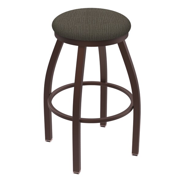 36" Swivel X-Tall Bar Stool, Bronze Finish, Graph Chalice Seat